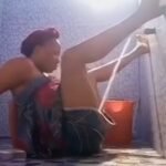 African lady Using tap wat to satisfy her horny self